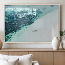 Minimal Beach Wall Art Canvas Print – Framed Ocean Swimming by MyGreatCanvas | Canvas Wall Art Prints | Photo Prints & Wall Decor