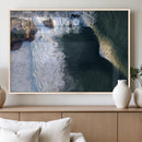 Nazare Coast Wall Art Canvas Print – Framed Aerial Ocean Art by MyGreatCanvas | Canvas Wall Art Prints | Photo Prints & Wall Decor