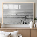 Surfer Silhouette Wall Art Canvas Print, Framed Calm Ocean by MyGreatCanvas | Canvas Wall Art Prints | Photo Prints & Wall Decor