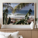 Tropical Shoreline Wall Art Canvas Print – Framed Surfer by MyGreatCanvas | Canvas Wall Art Prints | Photo Prints & Wall Decor
