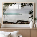 Tropical Surf Wall Art Canvas Print – Framed Palm Tree View by MyGreatCanvas | Canvas Wall Art Prints | Photo Prints & Wall Decor