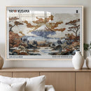Modern Japanese Wall Art Canvas Print – Framed Abstract