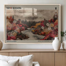 Modern Japanese Wall Art Canvas Print – Framed Abstract