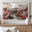 Modern Japanese Wall Art Canvas Print – Framed Abstract