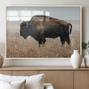 Rustic Bison Decor Wall Art Canvas Print – Framed Buffalo by MyGreatCanvas | Canvas Wall Art Prints | Photo Prints & Wall Decor