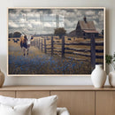 Texas Longhorn Canvas Wall Art Print – Framed Rustic Barn by MyGreatCanvas | Canvas Wall Art Prints | Photo Prints & Wall Decor