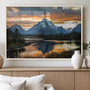 Mountain Sunset Wall Art Canvas Print – Framed Alpine by MyGreatCanvas | Canvas Wall Art Prints | Photo Prints & Wall Decor
