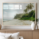 Relaxing Beach Wall Art Canvas Print – Framed Ocean View