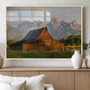 Rustic Barn Wall Art Canvas Print – Framed Grand Teton Park