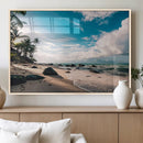 Tropical Beach Wall Art Canvas Print – Framed Ocean Waves by MyGreatCanvas | Canvas Wall Art Prints | Photo Prints & Wall Decor