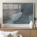 Ocean Waves Wall Art Canvas Print – Framed Coastal Serenity