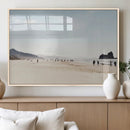 Minimalist Beach Wall Art Canvas Print – Framed Coastal