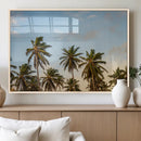 Palms Wall Art Canvas Print – Framed Tropical Coastal Nature