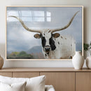 Texas Longhorn Wall Art Canvas Print – Framed Western Rustic by MyGreatCanvas | Canvas Wall Art Prints | Photo Prints & Wall Decor