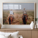 Cowboy Wall Art Canvas Print – Framed Western Ranch Scene by MyGreatCanvas | Canvas Wall Art Prints | Photo Prints & Wall Decor