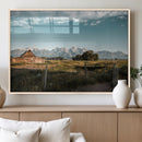 Rustic Farmhouse Wall Art Canvas Print – Framed Mountain by MyGreatCanvas | Canvas Wall Art Prints | Photo Prints & Wall Decor