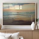 Sunset Seascape Wall Art Canvas Print – Framed Pastel Ocean by MyGreatCanvas | Canvas Wall Art Prints | Photo Prints & Wall Decor