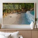 Tropical Beach Wall Art Canvas Print, Framed Ocean Waves and by MyGreatCanvas | Canvas Wall Art Prints | Photo Prints & Wall Decor