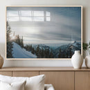 Snowy Mountains Wall Art Canvas Print – Framed Alpine by MyGreatCanvas | Canvas Wall Art Prints | Photo Prints & Wall Decor