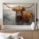 Scottish Highland Wall Art Canvas Print, Framed Longhorn Art by MyGreatCanvas | Canvas Wall Art Prints | Photo Prints & Wall Decor