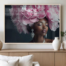 Black Beauty Petal Crown Wall Art Canvas Print – Floral by MyGreatCanvas | Canvas Wall Art Prints | Photo Prints & Wall Decor