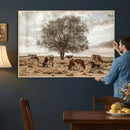 Texas Longhorn Cattle Wall Art, Rustic Western Ranch Canvas by MyGreatCanvas | Canvas Wall Art Prints | Photo Prints & Wall Decor