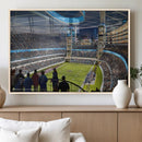 Chicago Dome Stadium Wall Art Canvas Print – Framed Modern