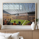 Cleveland Browns Stadium Wall Art Canvas Print – Framed NFL