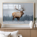 Majestic Elk Snowy Forest Wall Art Canvas Print – Winter by MyGreatCanvas | Canvas Wall Art Prints | Photo Prints & Wall Decor