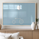 Minimalist Bicycle Balloon Canvas Wall Art – Playful Blue by MyGreatCanvas | Canvas Wall Art Prints | Photo Prints & Wall Decor