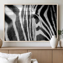 Zebra Stripes Wall Art Canvas Print – Black White Contrast by MyGreatCanvas | Canvas Wall Art Prints | Photo Prints & Wall Decor