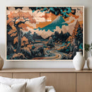 Japanese Landscape Wall Art Canvas Print – Mount Fuji by MyGreatCanvas | Canvas Wall Art Prints | Photo Prints & Wall Decor