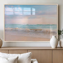 Serene Ocean Waves Wall Art Canvas Print – Pastel Sky Soft by MyGreatCanvas | Canvas Wall Art Prints | Photo Prints & Wall Decor