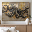 Octopus Black Gold Wall Art Marine Life Ocean Creature by MyGreatCanvas | Canvas Wall Art Prints | Photo Prints & Wall Decor