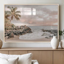 Tropical Beach Wall Art Canvas Print – Palm Trees Rocky by MyGreatCanvas | Canvas Wall Art Prints | Photo Prints & Wall Decor