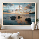 Rocky Ocean Sunset Wall Art Print – Seaside Canvas Dramatic by MyGreatCanvas | Canvas Wall Art Prints | Photo Prints & Wall Decor