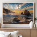 Rocky Ocean Sunset Wall Art Print – Seaside Canvas Dramatic by MyGreatCanvas | Canvas Wall Art Prints | Photo Prints & Wall Decor