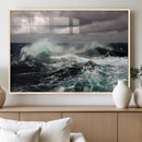 Stormy Ocean Waves Canvas Wall Art – Framed Turbulent Sea by MyGreatCanvas | Canvas Wall Art Prints | Photo Prints & Wall Decor