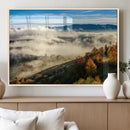 Misty Autumn Hills Wall Art Canvas Print, Foggy Forest by MyGreatCanvas | Canvas Wall Art Prints | Photo Prints & Wall Decor