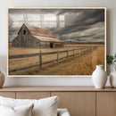 Rustic Farm Barn Wall Art Canvas Print, Stormy Sky Country by MyGreatCanvas | Canvas Wall Art Prints | Photo Prints & Wall Decor