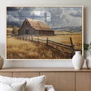 Golden Wheat Field Barn Canvas Print, Rustic Farm Landscape by MyGreatCanvas | Canvas Wall Art Prints | Photo Prints & Wall Decor