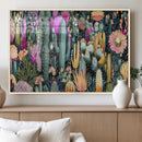 Colorful Desert Bloom Wall Art Canvas Print, Vibrant Cacti by MyGreatCanvas | Canvas Wall Art Prints | Photo Prints & Wall Decor