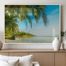 Peaceful Tropical Beach Wall Art Canvas Print – Palm Trees by MyGreatCanvas | Canvas Wall Art Prints | Photo Prints & Wall Decor