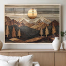 Wooden Mountain Landscape Wall Art Canvas Print, Rustic by MyGreatCanvas | Canvas Wall Art Prints | Photo Prints & Wall Decor