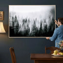 Foggy Forest Wall Art Canvas Print – Mountain Woodland by MyGreatCanvas | Canvas Wall Art Prints | Photo Prints & Wall Decor