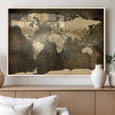 Large Framed Vintage World Map Wall Art Print for Home Wall by MyGreatCanvas | Canvas Wall Art Prints | Photo Prints & Wall Decor