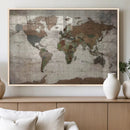 World Map Canvas Print – Framed Detailed Map of the World by MyGreatCanvas | Canvas Wall Art Prints | Photo Prints & Wall Decor