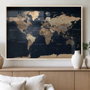 World Map Canvas Print – Detailed Map of the World Wall Art by MyGreatCanvas | Canvas Wall Art Prints | Photo Prints & Wall Decor