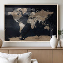 Grunge Wall Art World Map Canvas Print by MyGreatCanvas | Canvas Wall Art Prints | Photo Prints & Wall Decor