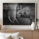 Elephant Family Wall Art Canvas, Framed Elephant Family by MyGreatCanvas | Canvas Wall Art Prints | Photo Prints & Wall Decor